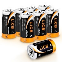 LiCB Alkaline C Batteries (8 Pack), 1.5 Volts Long-Lasting C Cell Batteries