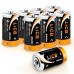 LiCB Alkaline C Batteries (8 Pack), 1.5 Volts Long-Lasting C Cell Batteries LiCB Alkaline C Batteries (8 Pack), 1.5 Volts Long-Lasting C Cell Batteries
